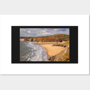 Pobbles Beach and Three Cliffs Bay, Gower Posters and Art